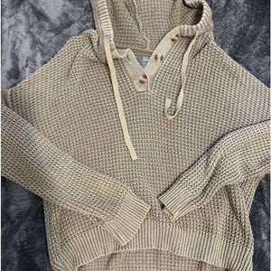 Natural Reflections Sage Knit Hooded Sweater